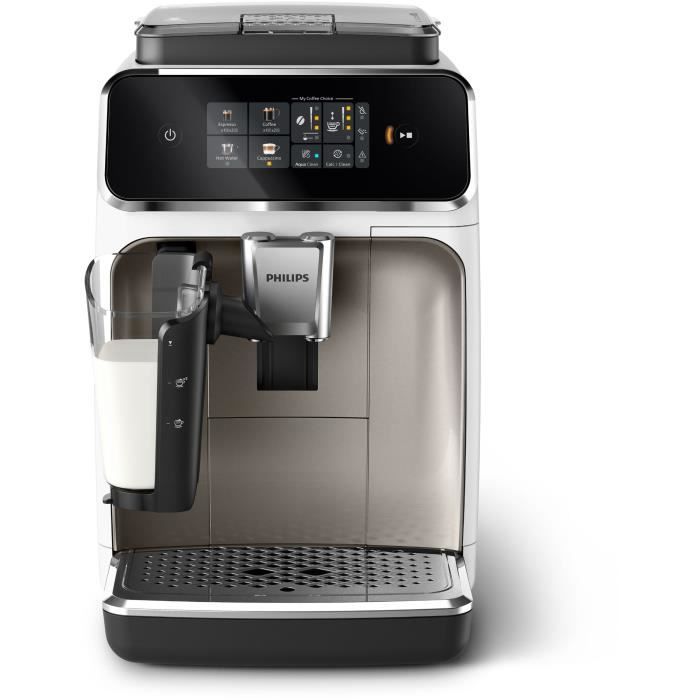 Machine a café a grain Expresso broyeur - PHILIPS - EP2333/40 - Serie 2300 - LatteGo - Blanche
