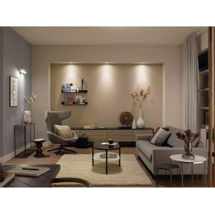 Pack de 2 ampoules LED - PHILIPS HUE - Spot GU10 - Blanc chaud a blanc froid