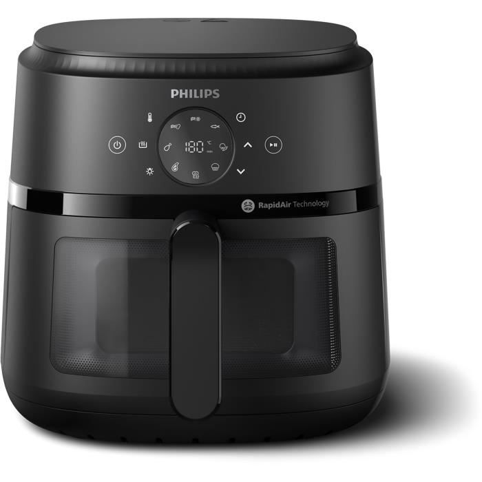 Friteuse sans huile - PHILIPS - NA230/00 - Airfryer Série 2000 6.2L - 13 modes de cuisson - fenetre de cuisson - 1500W - Noir