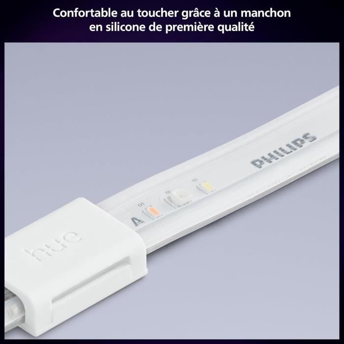 Ruban LED - PHILIPS - Hue W C Lightstrip Solo - 10m - Contrôle couleur - Économie d'énergie - Intérieur