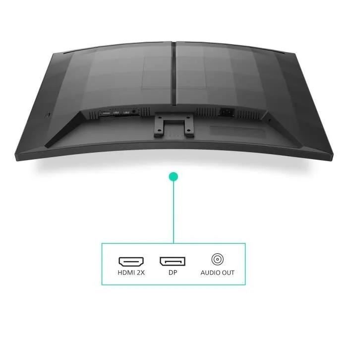 Ecran PC Gamer Incurvé - PHILIPS - 32 - QHD - 180Hz - Dalle Fast VA - 0,5ms - 32M2C3500L