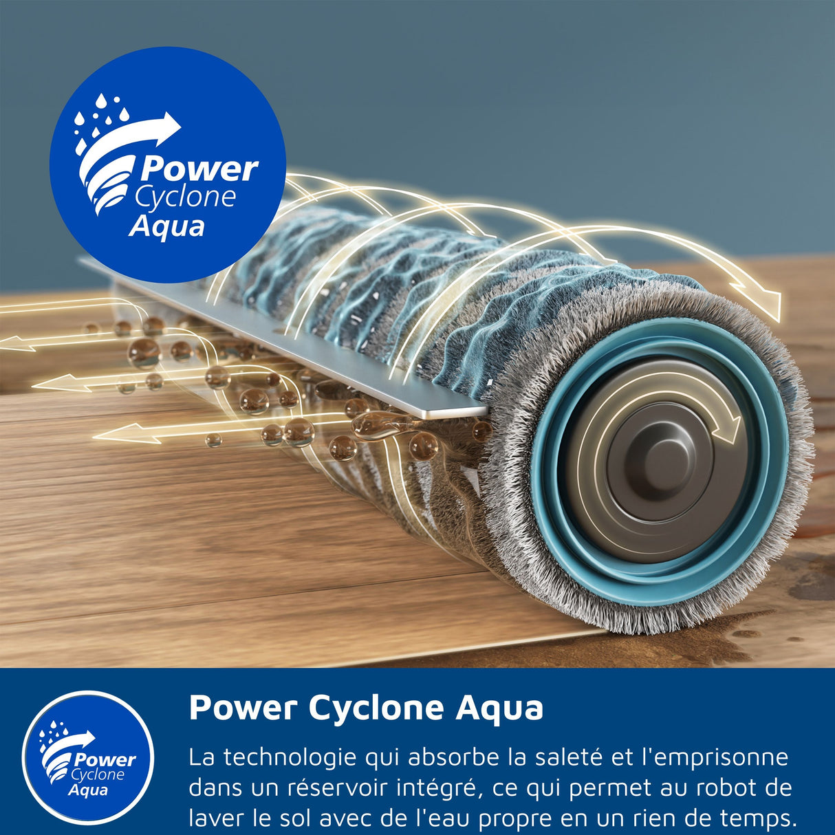 Aspirateur robot avec station tout-en-un - PHILIPS - XU9100/10 - Série 9000 - 8000 Pa - = 66 dB - Métal