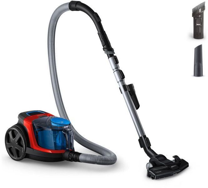 Aspirateur sans sac PHILIPS - FC9330/09 - Série 3000 PowerPro Compact - 900W - 76db - Rouge
