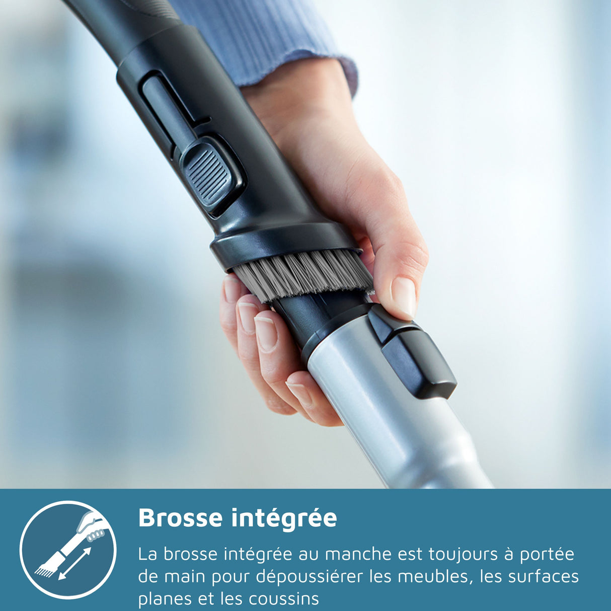 Aspirateur sans sac PHILIPS - FC9330/09 - Série 3000 PowerPro Compact - 900W - 76db - Rouge