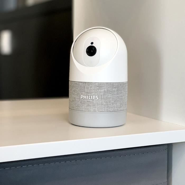 CamÈra motorisÈe et connectÈe - PHILIPS - 531051 - IntÈrieure - RÈsolution 2K - WelcomeEye Look