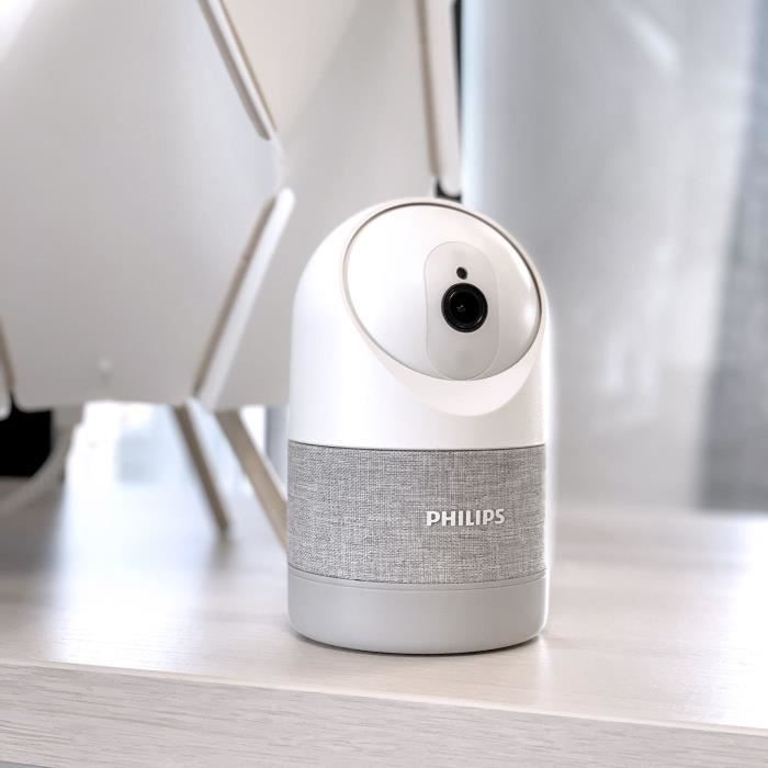 CamÈra motorisÈe et connectÈe - PHILIPS - 531051 - IntÈrieure - RÈsolution 2K - WelcomeEye Look
