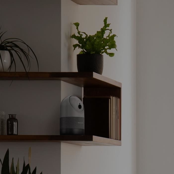 CamÈra motorisÈe et connectÈe - PHILIPS - 531051 - IntÈrieure - RÈsolution 2K - WelcomeEye Look