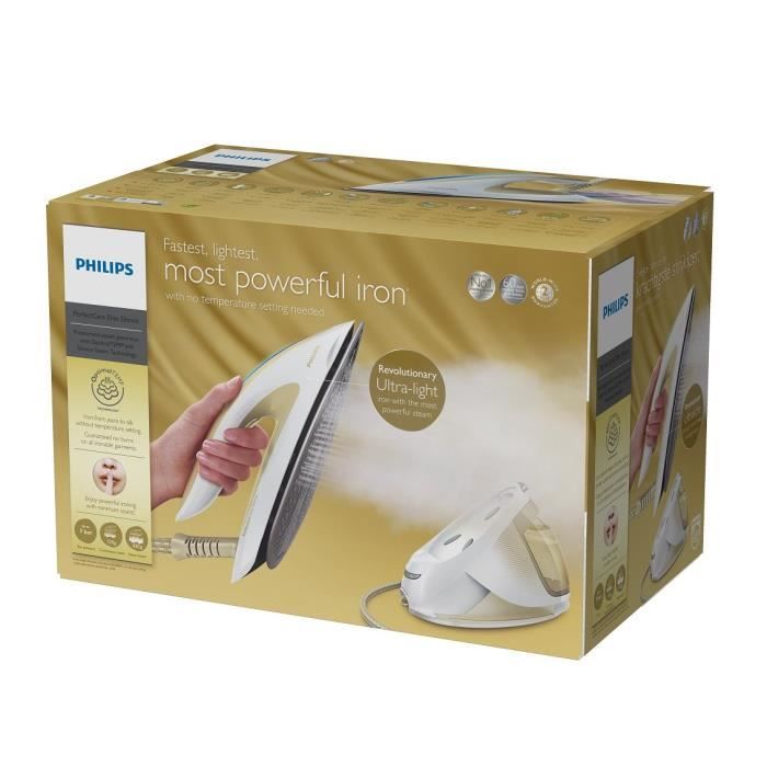 PHILIPS GC9642/60 Centrale vapeur PerfectCare Elite - 7,2 bar, Pressing 490g/min, Réservoir d'eau 1,8l