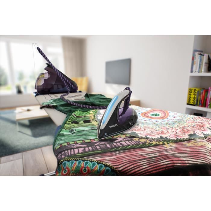 PHILIPS Centrale Vapeur GC9650/80, 7,5 bars, Pressing jusqu'a 500 g/min, DÈbit vapeur jusqu'a 150 g/min, Systeme sans rÈglage