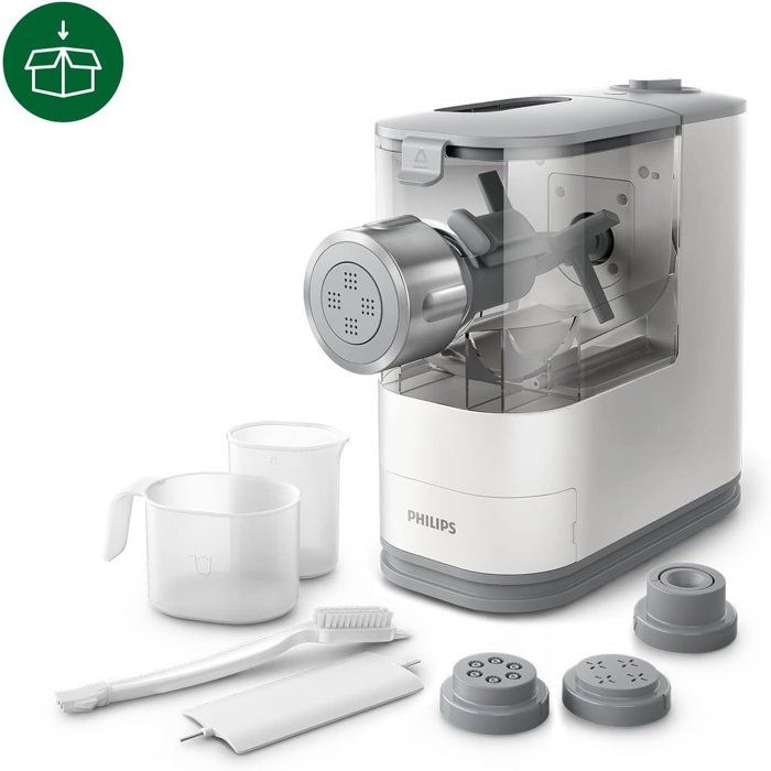 Machine a pâtes fraîches - PHILIPS - HR2345/19 - Série 5000 - 4 formes de disques - 150W - Blanc
