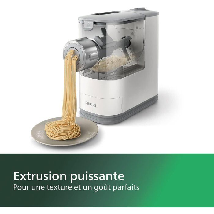 Machine a pâtes fraîches - PHILIPS - HR2345/19 - Série 5000 - 4 formes de disques - 150W - Blanc
