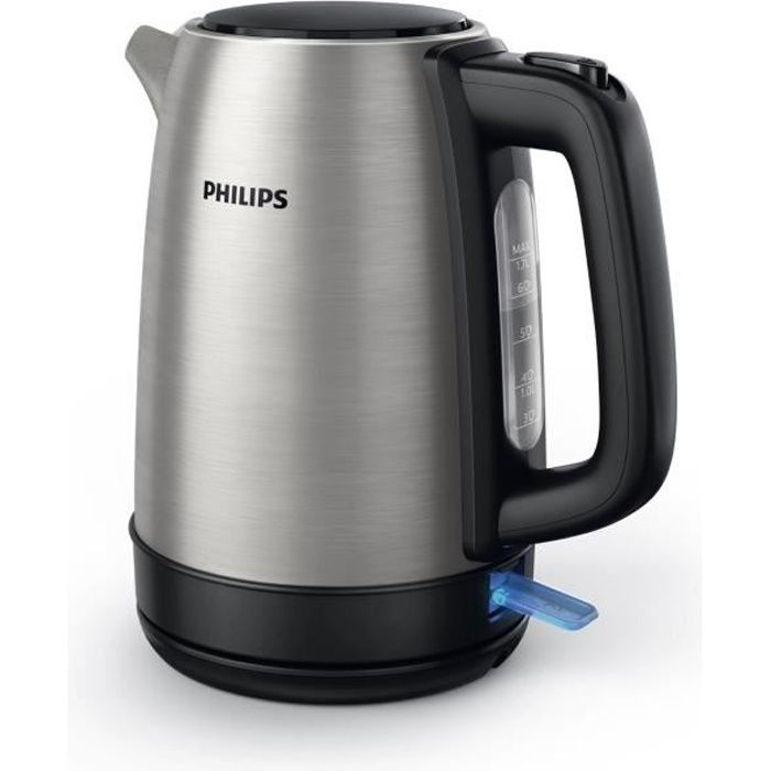 Bouilloire Philips Daily Collection - HD9350/90 - 1,7L - MÈtal - Couvercle Amovible - Filtre en Nylon Amovible
