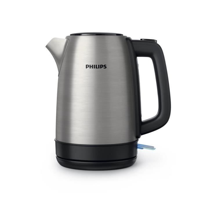 Bouilloire Philips Daily Collection - HD9350/90 - 1,7L - MÈtal - Couvercle Amovible - Filtre en Nylon Amovible