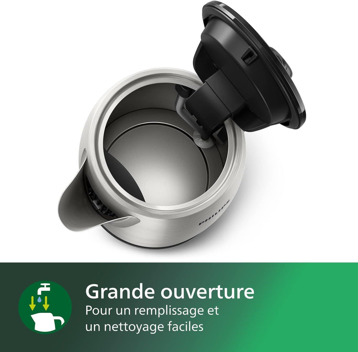 Bouilloire électrique - PHILIPS - HD9350/90 - Collection Métal - 1.7L - 2200W - Inox