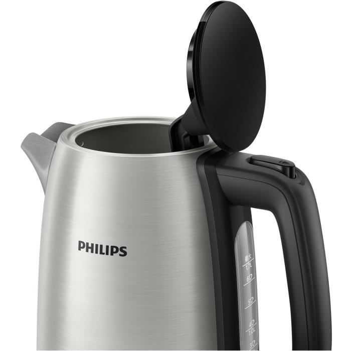 Bouilloire Philips Daily Collection - HD9350/90 - 1,7L - MÈtal - Couvercle Amovible - Filtre en Nylon Amovible