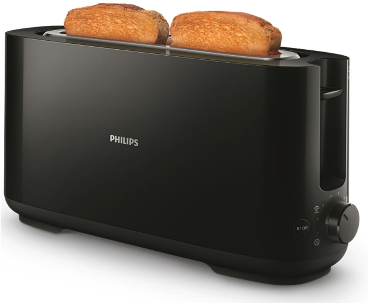 Grille-pain - PHILIPS - HD2590/90 - Collection Daily - 1 fente longue - 830W - Noir