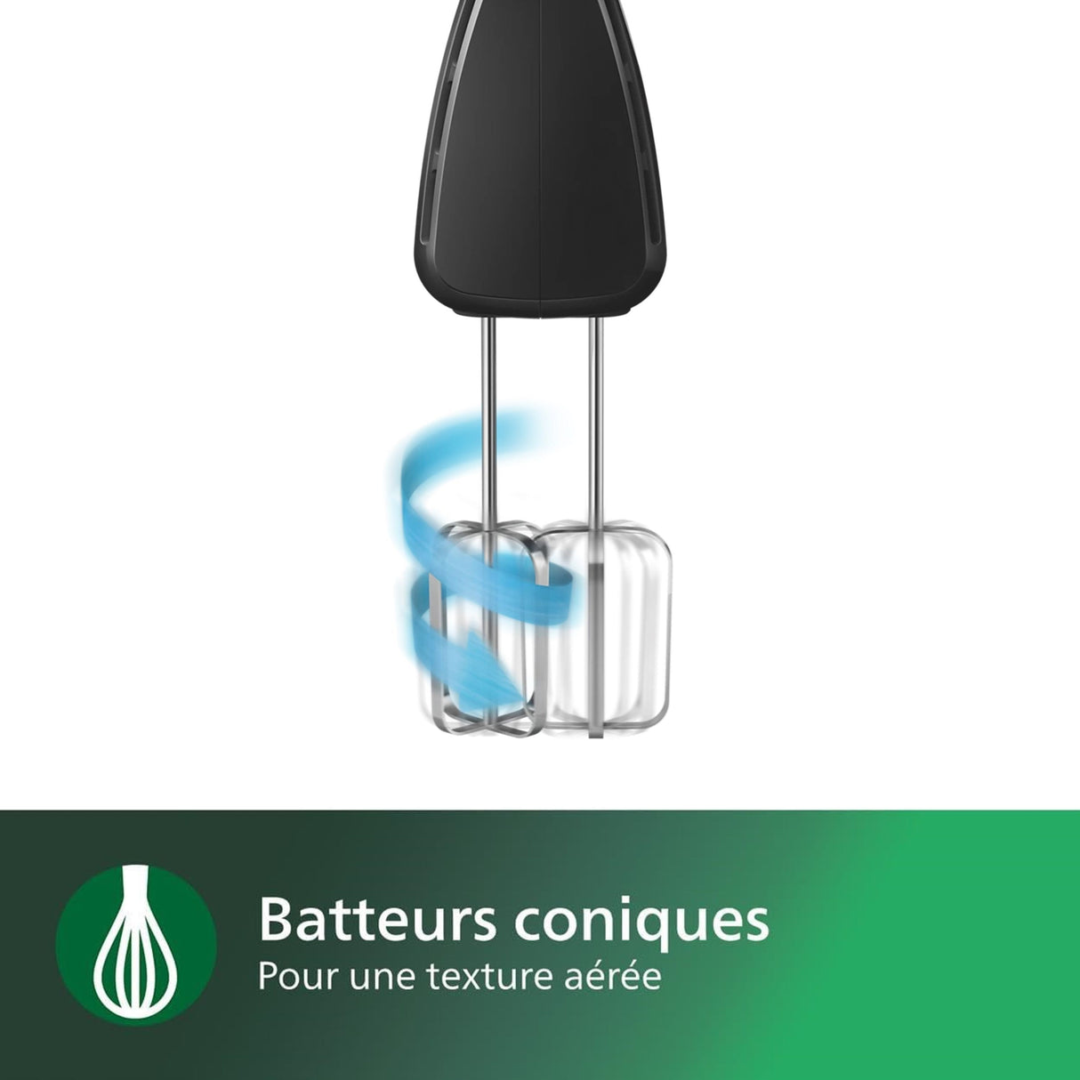 Batteur électrique - PHILIPS - HR3705/10 - Batteur Série 3000 collection Daily - 300W - 5 vitesses - Noir