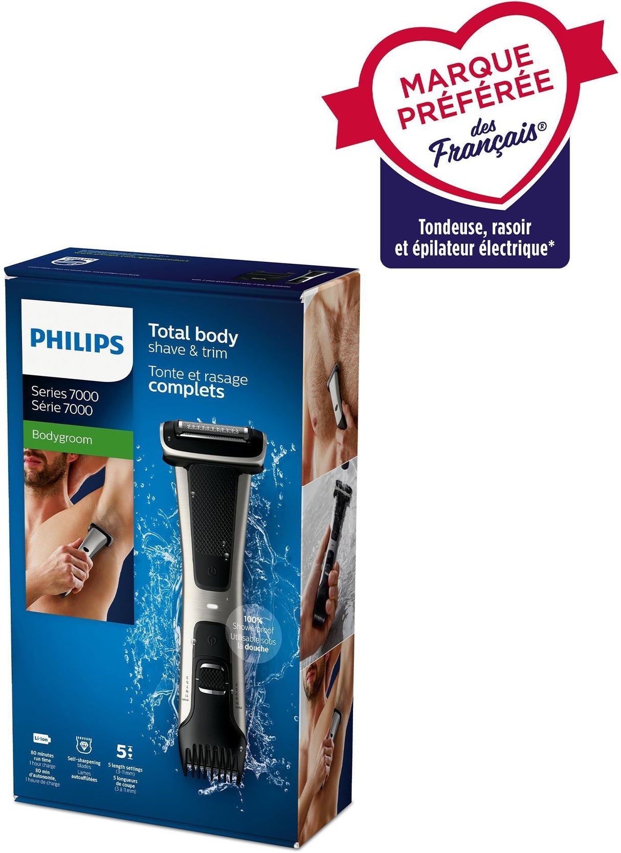 Tondeuse corps - PHILIPS - BG7025/15 - Series 7000