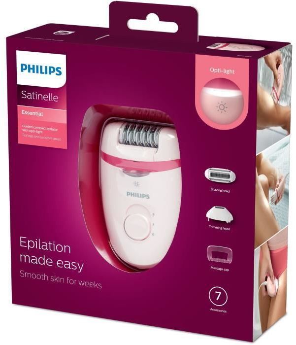 Epilateur électrique - PHILIPS - BRE285/00 - Satinelle