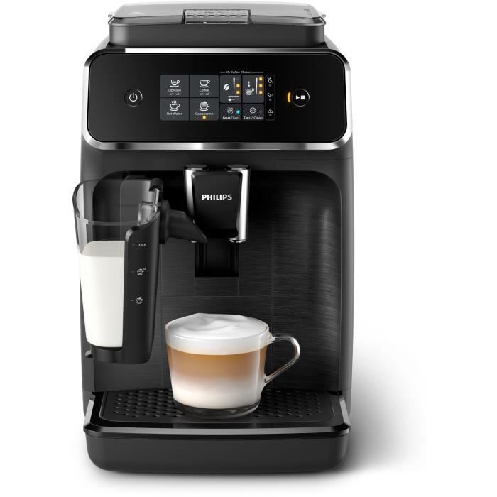 Machine a cafÈ Expresso Broyeur Automatique - PHILIPS - EP2230/10 - LatteGo - 275 g de cafÈ - 1,8 L - Noir mat