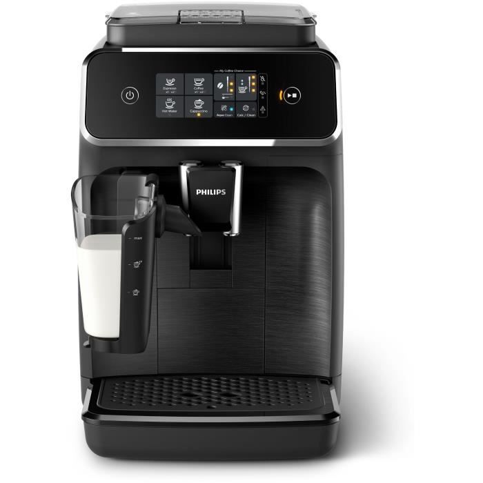 Machine a cafÈ Expresso Broyeur Automatique - PHILIPS - EP2230/10 - LatteGo - 275 g de cafÈ - 1,8 L - Noir mat