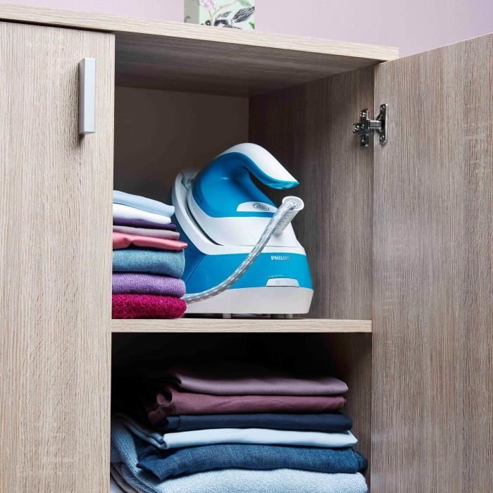 PHILIPS Centrale vapeur GC7920/20 - Pression 6,5 bars - Technologie OptimalTemp - Grand rÈservoir d'eau amovible