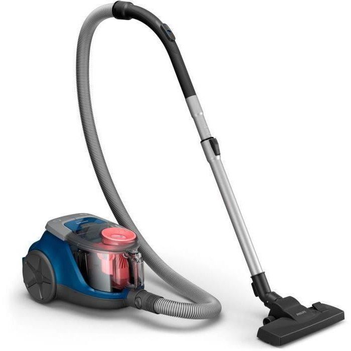 Aspirateur sans sac - PHILIPS - XB2123/09 - Série 2000 PowerCyclone 4 - 850W - 77db - Bleu/rose