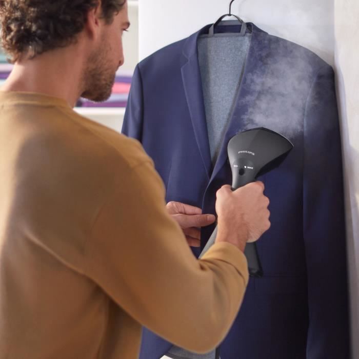Défroisseur a main - PHILIPS - GC800/80 - Steamer Série 8000 - 32gr/min vapeur continue - 1500W - pret en 60sec - Noir
