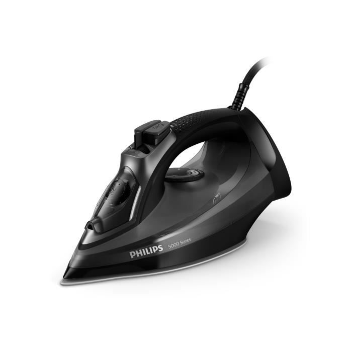 Fer a repasser vapeur - PHILIPS - DST5040/80 - A vapeur avec systeme Calc Clean - 45g/min vapeur continue - 2600W - Noir