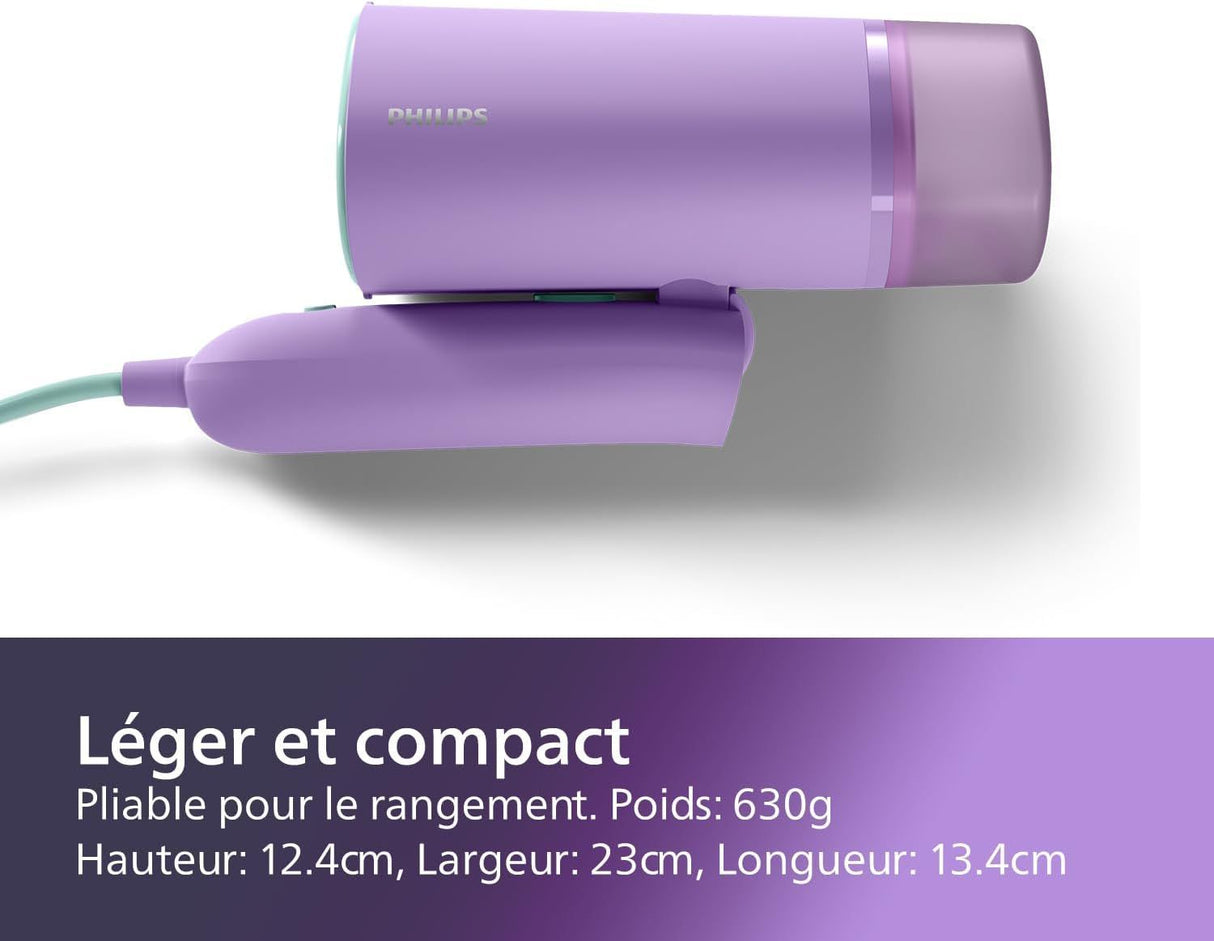 Défroisseur a main - PHILIPS - STH3010/70 - Steamer pliable Série 3000 - 20gr/min vapeur continue - 1000W - pret en 30sec - Vert