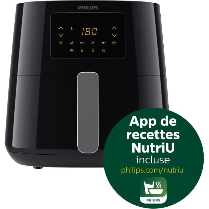 Friteuse sans huile - PHILIPS - Airfryer XL HD9270/70 SÈrie 3000 - 6,2L - Technologie Rapid Air - 7 prÈrÈglages - Noir