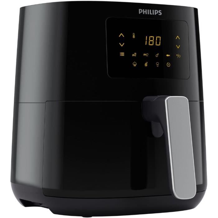 Friteuse sans huile - PHILIPS - HD9252/70 - Airfryer Série 3000 4.1L - 7 préréglages - interface digitale - 1400W - Noir/Gris