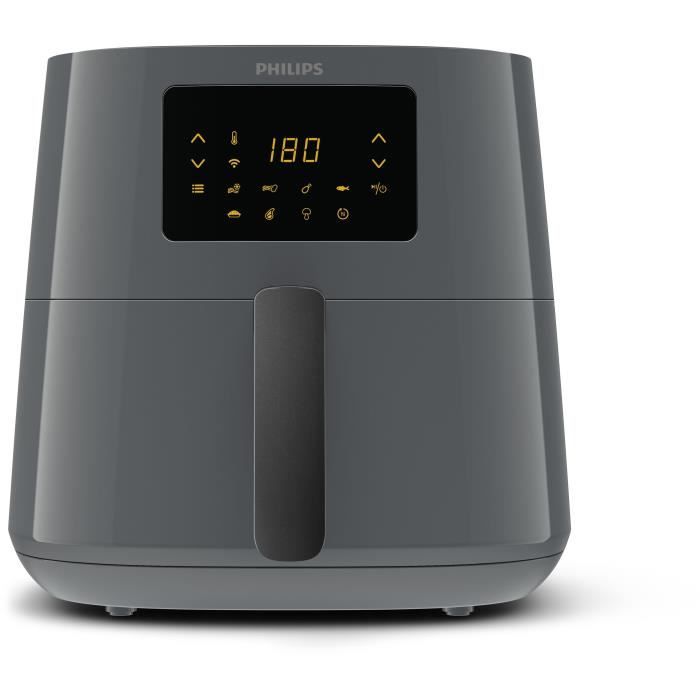 Friteuse sans huile - PHILIPS - HD9280/60 - Airfryer Série 5000 6.2L - 7 préréglages - connecté - 2000W - Gris