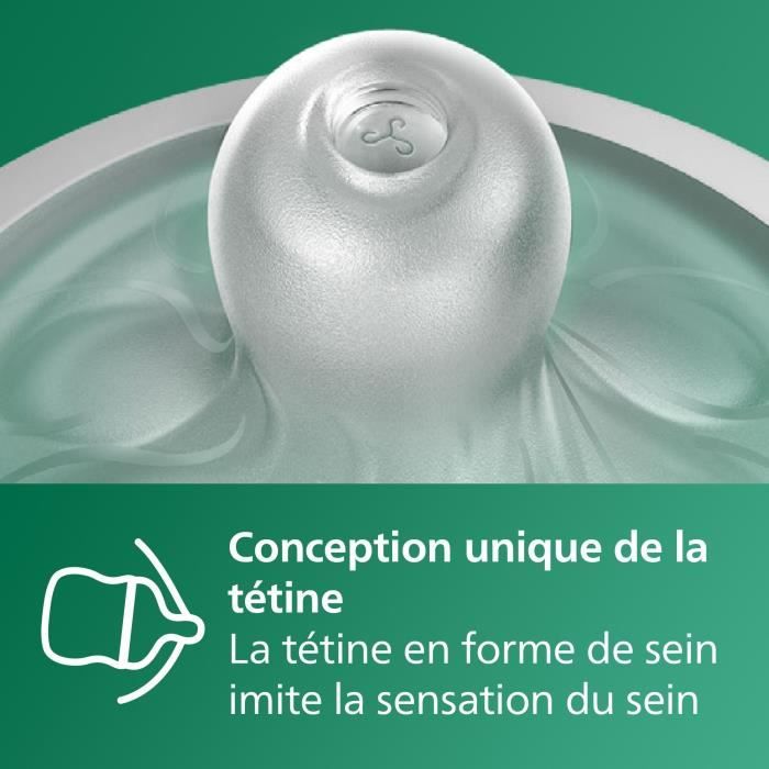 Kit nouveau-né - PHILIPS AVENT - Natural Verre 3.0 - Biberon Verre 120ml + 2 Biberons 240ml + Sucettes Ultra Douce 0-6M