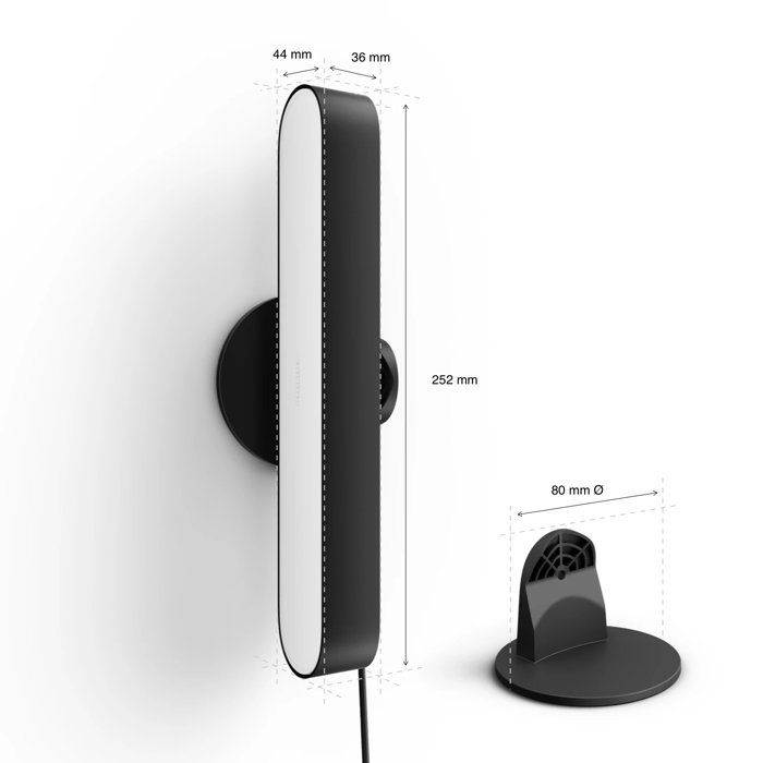 Lampe connectée Philips Hue Hue Play Pack x1 - Noir