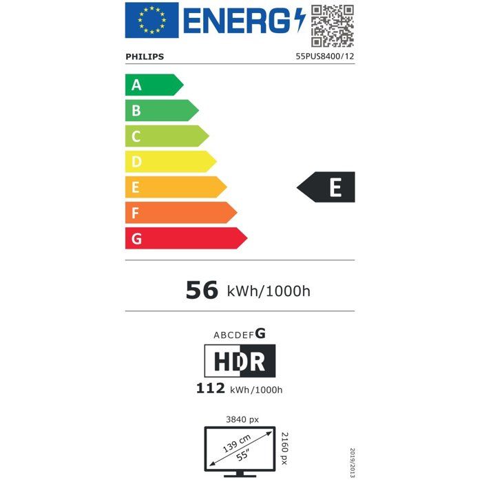 Philips 55PUS8400 Ambilight - TV QLED 55 (139 cm) - 4K UHD 3840x2160 - Dolby Atmos - Smart TV - 3xHDMI