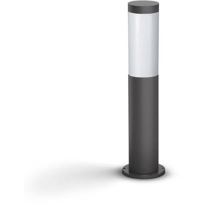 Lampadaire extérieur sur poteau - UTRECHT - Poteau anthracite - 1x20 W - Haute tension