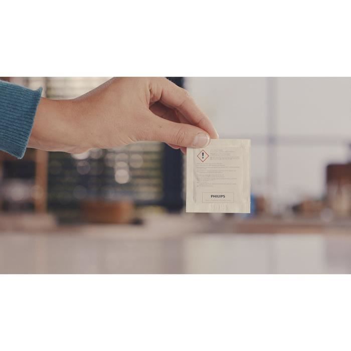 Sachets de nettoyant pour circuit de lait - PHILIPS - CA6705/10 - …limine les rÈsidus de lait - Lot de 6 sachets