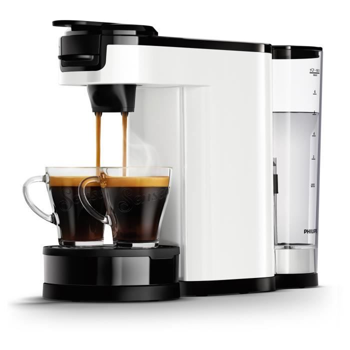 Cafetiere a dosette - PHILIPS - SENSEO - HD6592/05 - Switch 2-en-1 dosette & filtre - Blanc