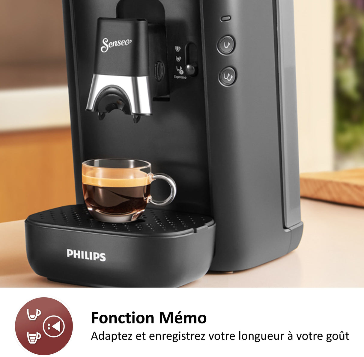 Cafetiere a dosette - PHILIPS - SENSEO - CSA260/51 - Maestro - Gris cachemire