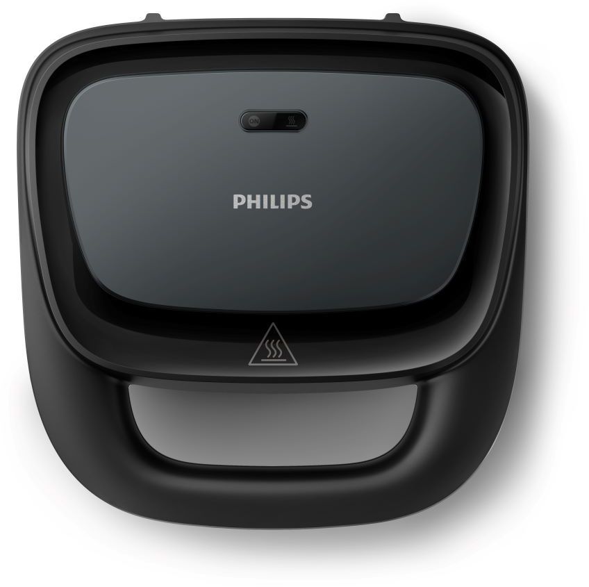 Croque monsieur - PHILIPS - HD2331/90 - Série 3000 - 750W - Plaques croque-monsieur toaster - Noir