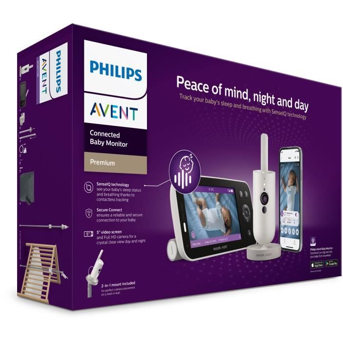 Ecoute-bébé vidéo - PHILIPS AVENT - Premium connecté - SCD971/26