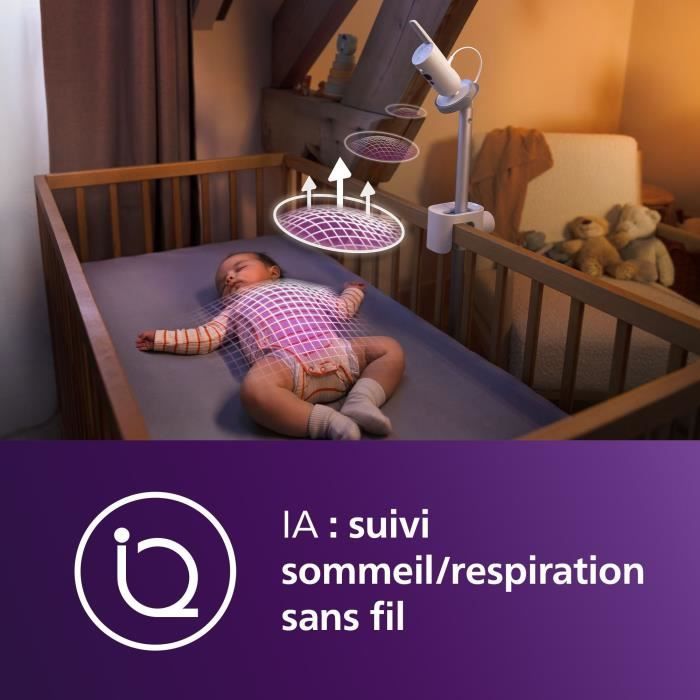 Ecoute-bébé vidéo - PHILIPS AVENT - Premium connecté - SCD971/26
