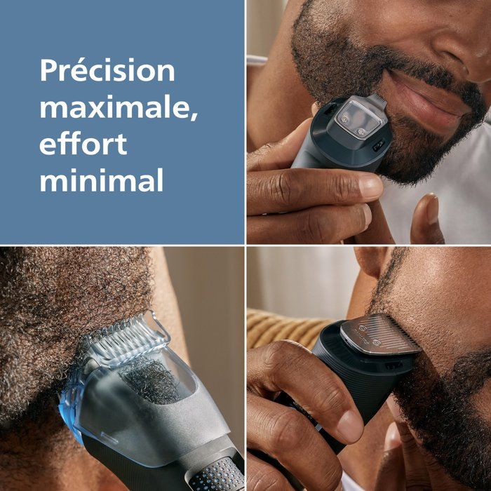 Tondeuse barbe précision - PHILIPS - Series 5000 BT5780/15 - Autonomie 1h40 - Sans fil - Noir