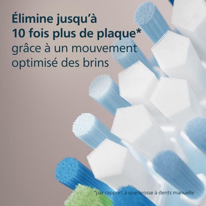 Lot de 4 tetes de brosse - PHILIPS - HX9044/87 - C3 white