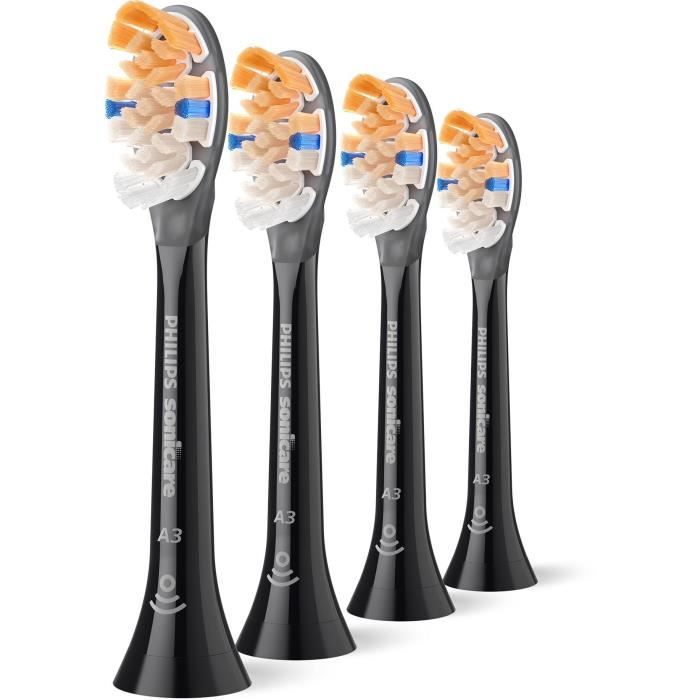 Lot de 4 tetes de brosse - PHILIPS - HX9094/88 - A3 black