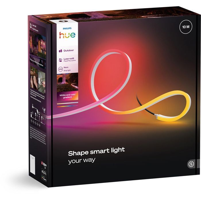 Ruban LED - PHILIPS HUE - Neon extérieur - 10 metres - 1100 lm - Ambiance - Aujustable - Résistant - Base tension