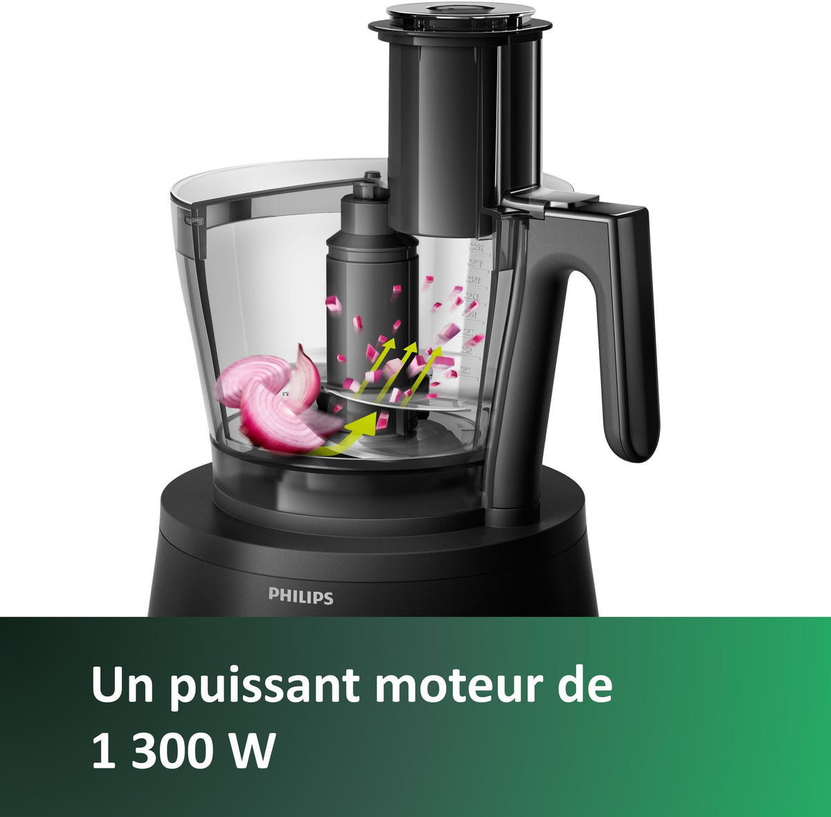 Robot de cuisine multifonction - PHILIPS - HR7776/90 - Série 7000 - 1300W - 12 vitesses - Noir