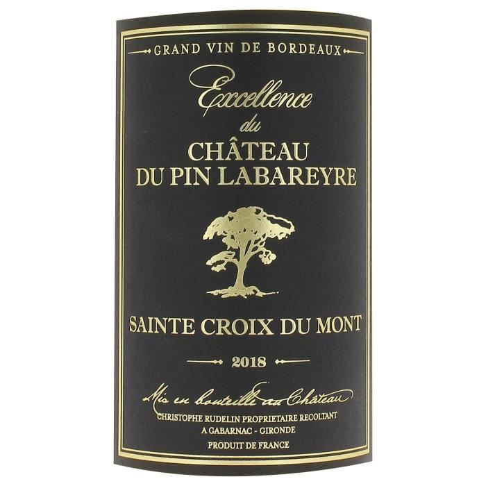 Excellence du Château du Pin Labareyre 2019 Sainte Croix du Mont - Vin blanc de Bordeaux