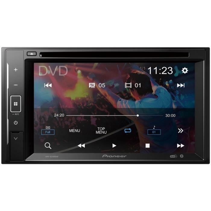Autoradio multimédia - PIONEER - Ecran 6,2- 2DIN - DVD - DAB - USB - Entrée caméra de recul